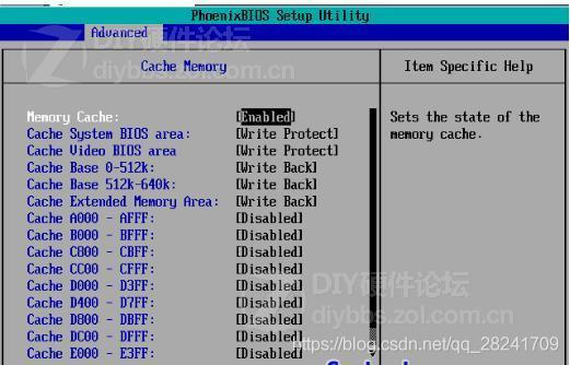 bios phoenix 修改 phoenix bios设置图解_Memory_04