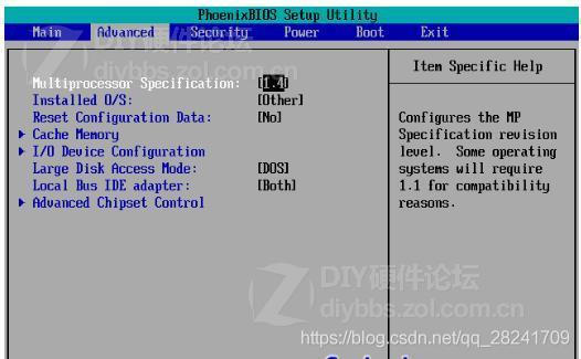 bios phoenix 修改 phoenix bios设置图解_Memory_03