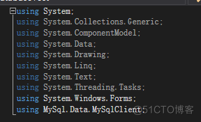 c mysql操作数据库代码 c# mysql数据库_c#_03