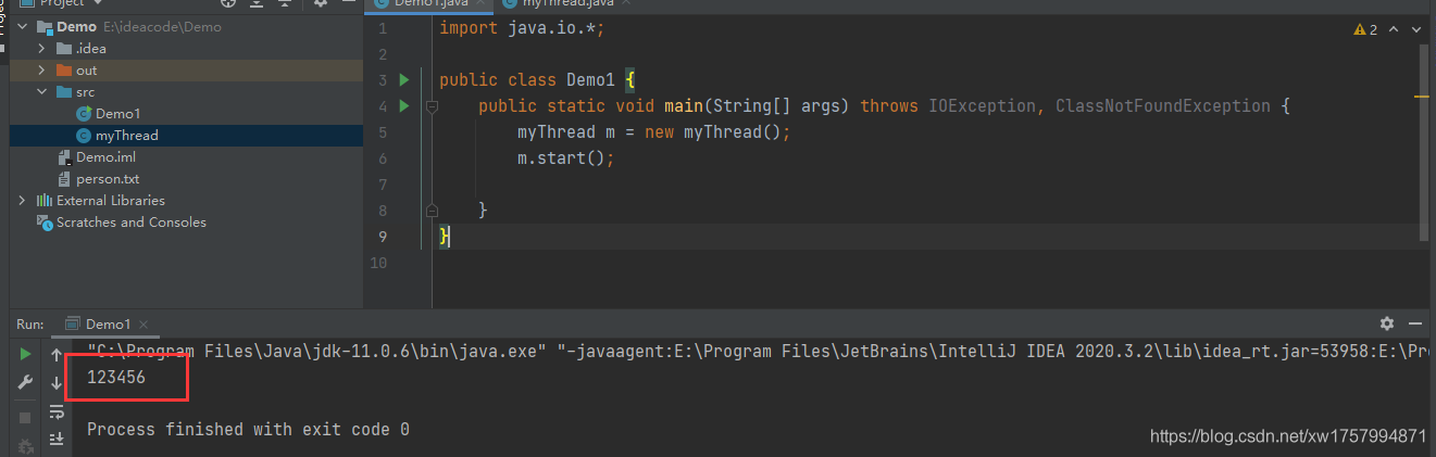 Java 给当前线程绑定一个变量 java定义一个线程_intellij idea