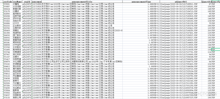 ChatGPT炒股：从巨潮资讯网上批量下载特定主题的股票公告_json数据_05