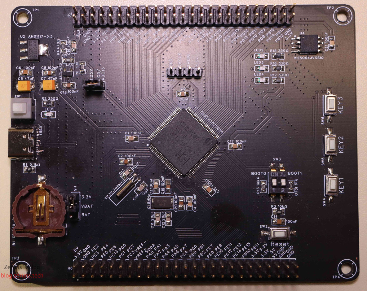 沁恒CH32V307VCT6最小系统板/开发板开源_单片机_03
