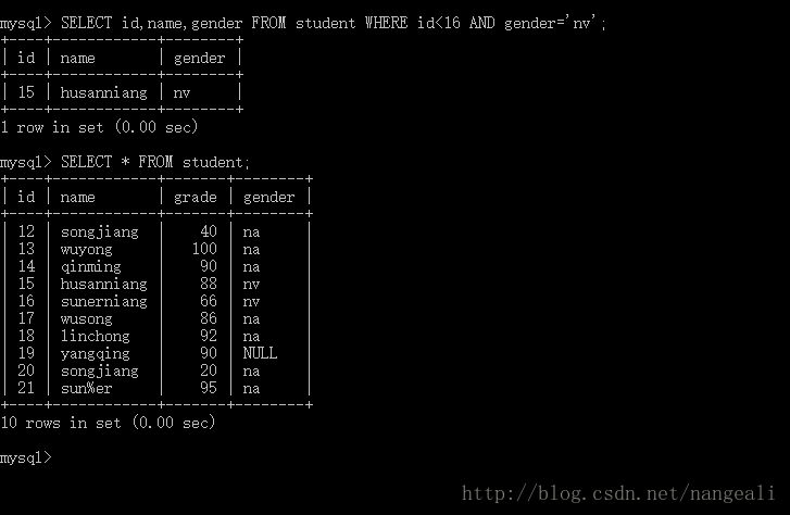 count mysql 多条件判断 多条件查询mysql_分隔符