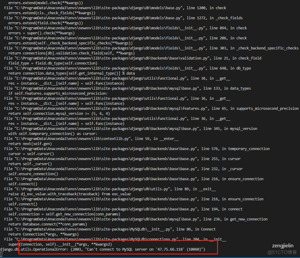 django连接mysql数据库报错 django无法连接mysql_mysql_02