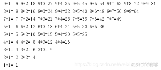 for循环久久乘法表 python python for循环写九九乘法表_九九乘法表_04