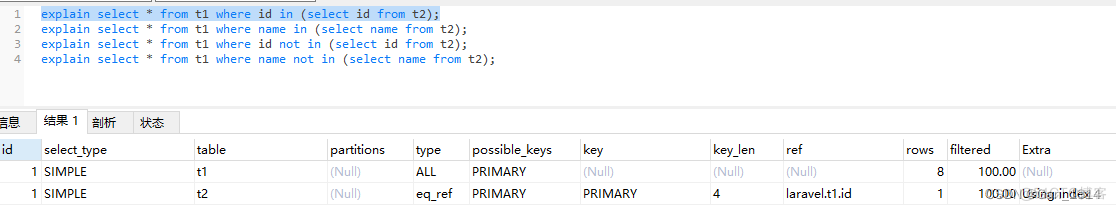 in mysql where 能用到索引么 mysql in会走索引吗_数据_10