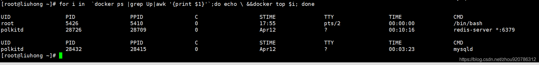 docker ports ps 结果详解 docker ps -n_mysql_07