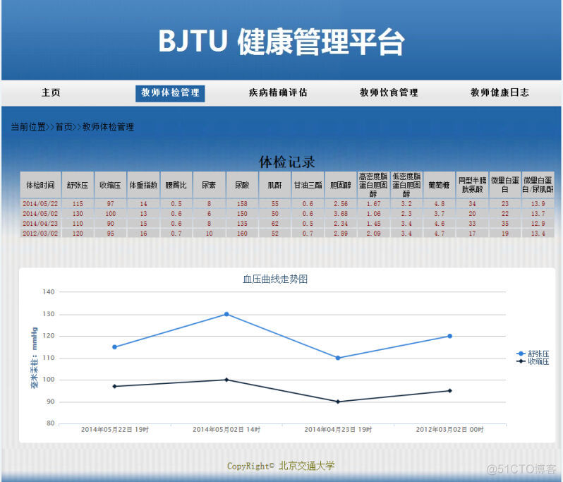 基于JSP的健康管理平台设计与实现_欢迎界面