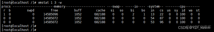 vmstat 命令_linux vmstat命令