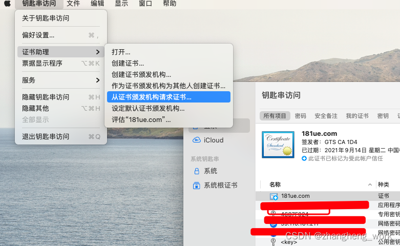 ios配置推送证书 ios 推送证书_钥匙串_02