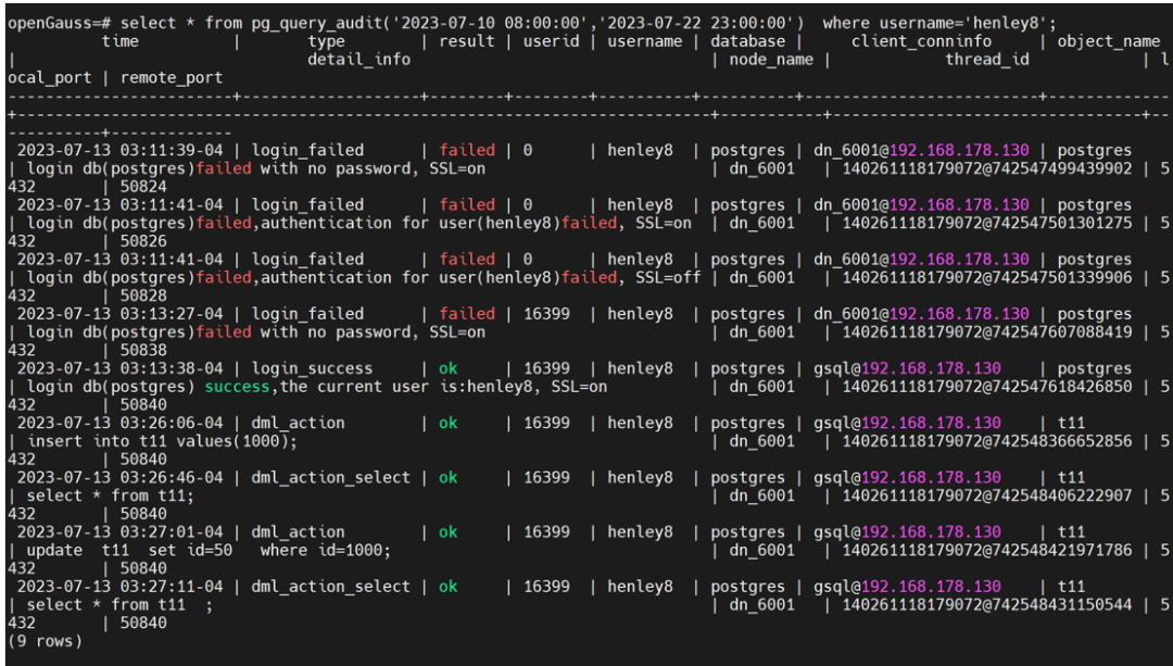 【我和openGauss的故事】openGauss 5.0版本审计特性实践应用_openGauss_04