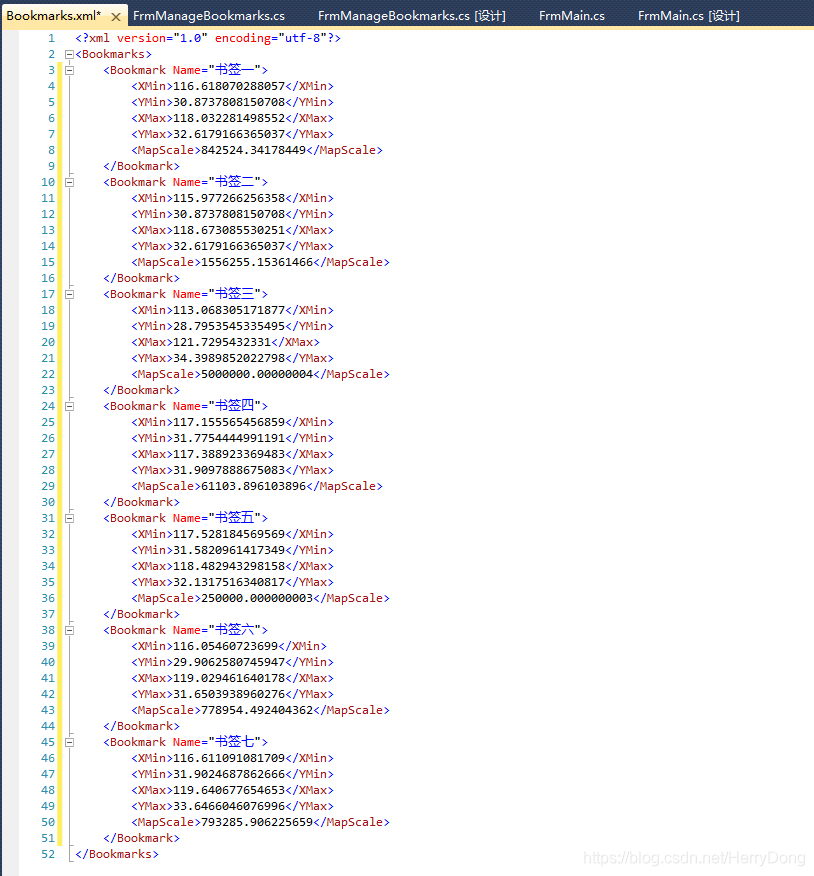 ArcEngine中利用XML实现书签定位功能_Text_02