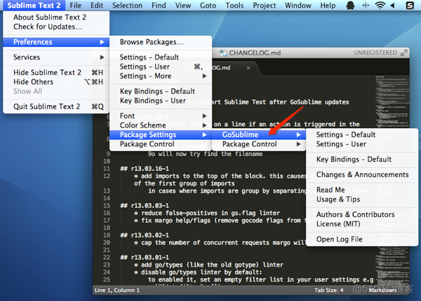 Sublime Text 2下配置Go语言环境_Go_06