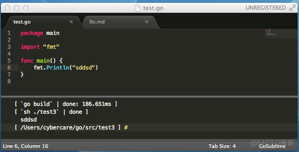 Sublime Text 2下配置Go语言环境_github_11