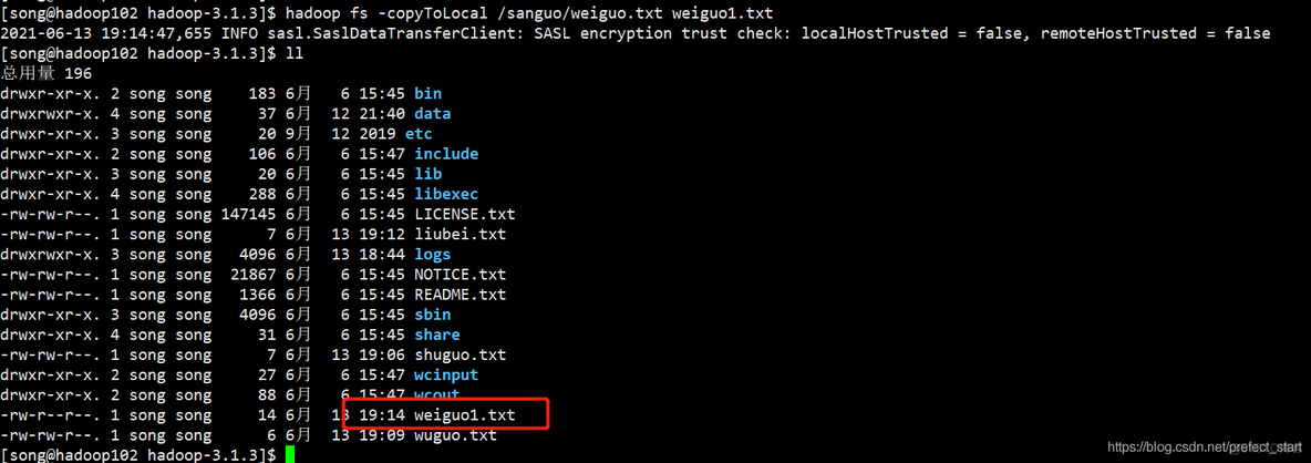 hadoop pigshell命令 hadoop常用shell命令_HDFS_11