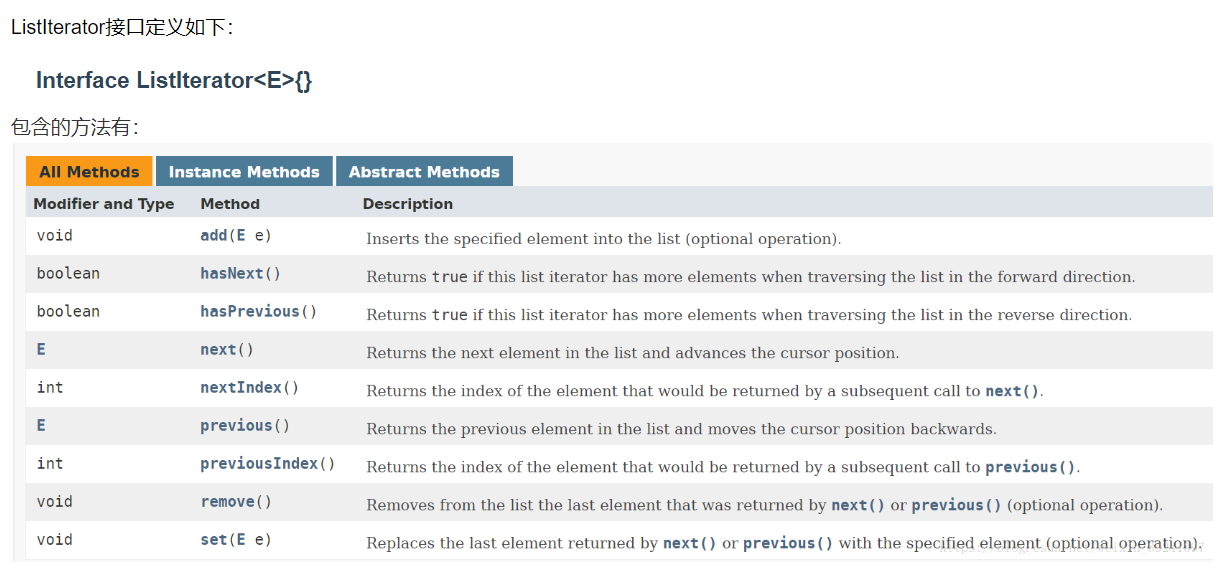 java中Criteria详解 java listiterator_迭代器_05