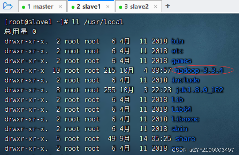 hadoop查看集群节点是什么节点 配置hadoop集群主节点_hadoop_09