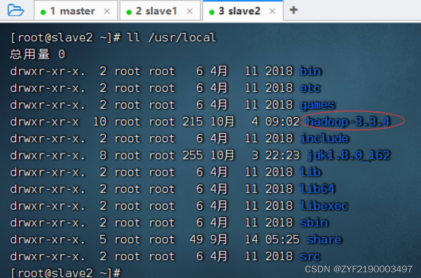 hadoop查看集群节点是什么节点 配置hadoop集群主节点_hadoop_13