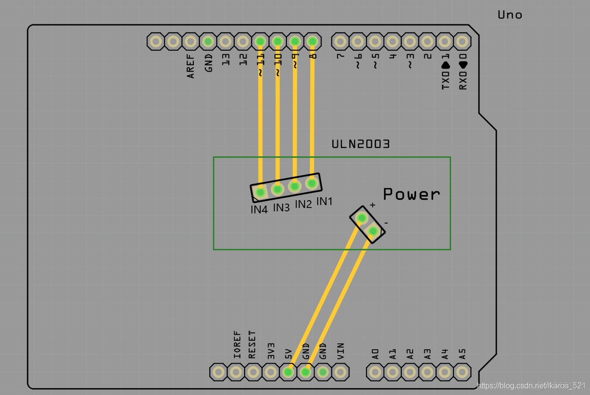 Arduino Uno+步进电机28BYJ-48+ULN2003 实现简单的正反转demo_步进电机_08