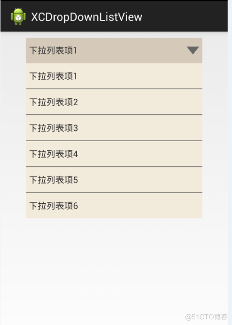 Android Spinner下拉框默认值 android下拉框控件_android_03