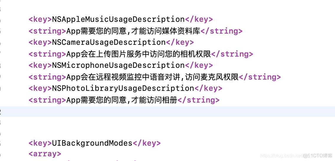 dio ios 权限 ios 权限设置_plist文件_02