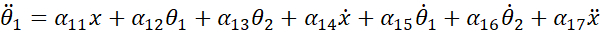 python仿真二级倒立摆 二级倒立摆建模方法_matlab_14