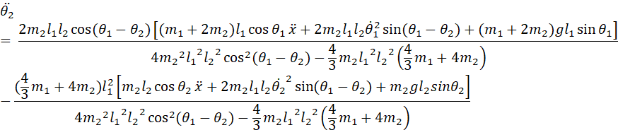 python仿真二级倒立摆 二级倒立摆建模方法_simulink_12