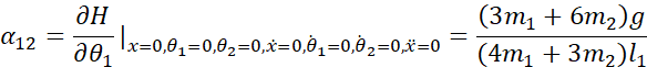 python仿真二级倒立摆 二级倒立摆建模方法_python仿真二级倒立摆_19