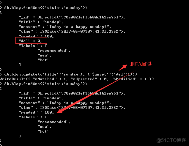 mongodb修改数据字段值 mongodb修改命令_键值_07