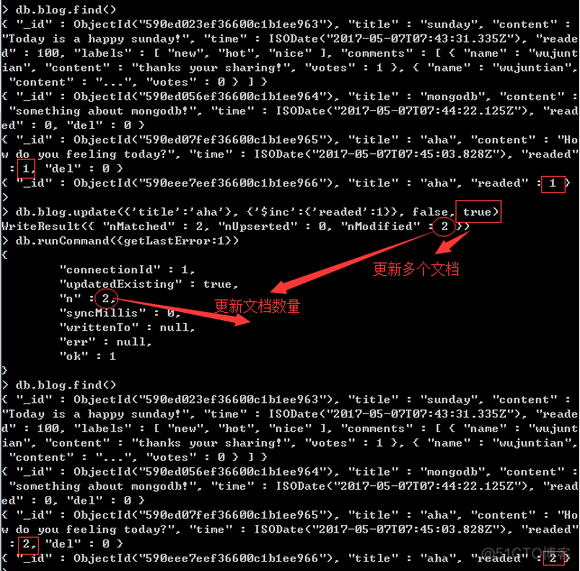 mongodb修改数据字段值 mongodb修改命令_数组元素_16