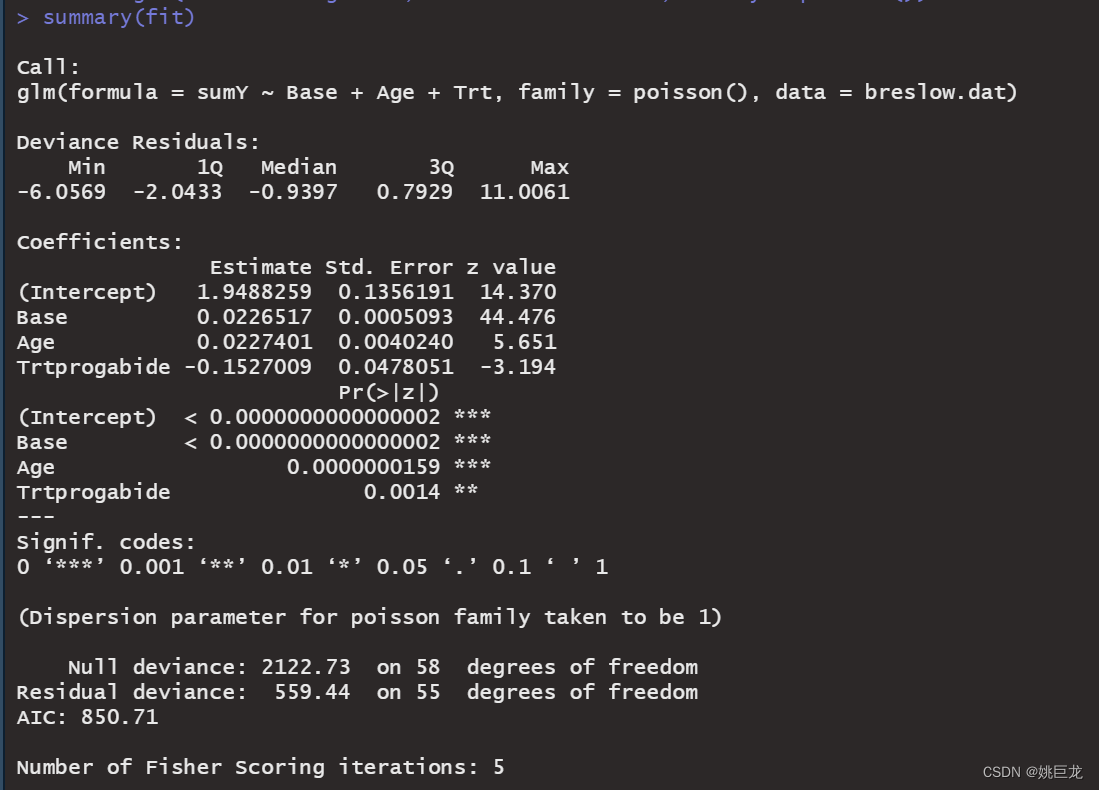 Python泊松回归 泊松回归分析结果解读_统计学_10