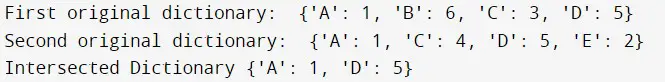 python字典操作运算符 交集 python字典取交集_开发语言_04