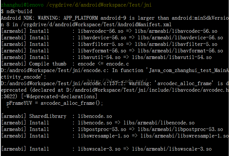 android ffmpeg录像实现原理 ffmpeg在安卓中的使用_Java_02