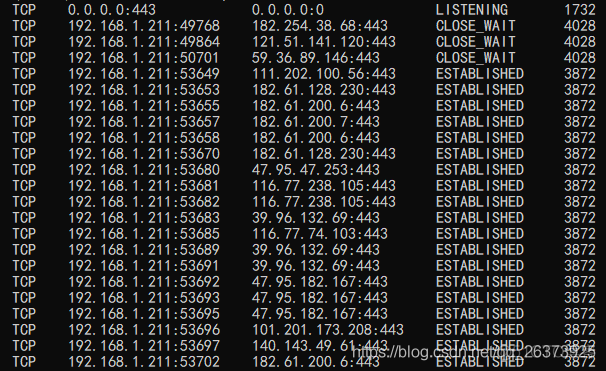 python查看电脑开启了哪些端口 python查看端口占用_python查看电脑开启了哪些端口