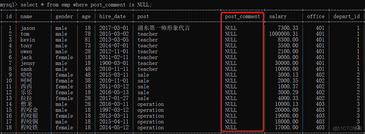 SQL查看表结构mysql sql查看表结构的关键字_SQL查看表结构mysql_06