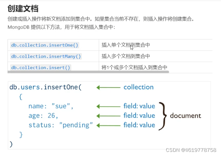 java MongoDB查询表名以xxx开头的所有表 mongodb查询所有集合_数据结构_05