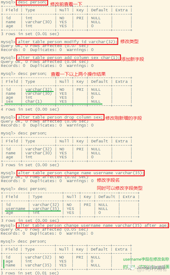 mysql ddl语句包含哪些命令 mysql的ddl语句_mysql_12