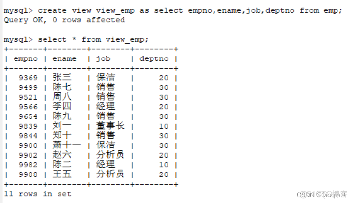 mysql视图如何写字段备注 mysql视图的创建 修改与删除_学习