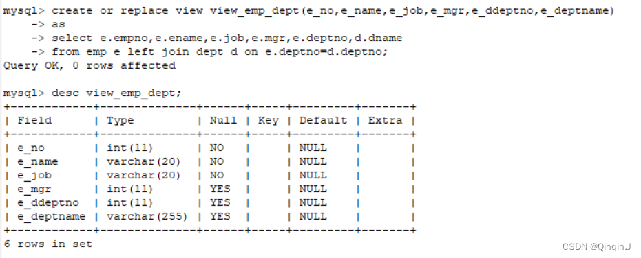 mysql视图如何写字段备注 mysql视图的创建 修改与删除_数据库_08