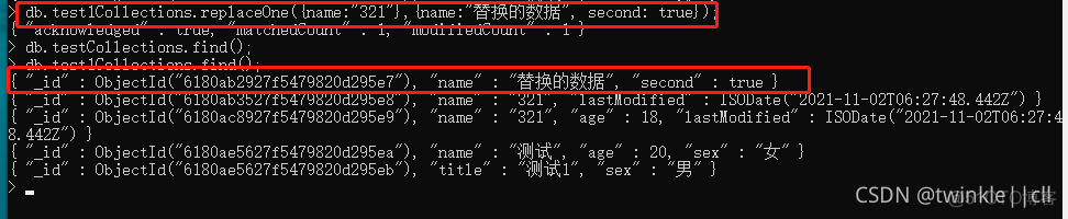 mongodb 某键的值是集合 如何查询 mongo 查看集合_mysql_16