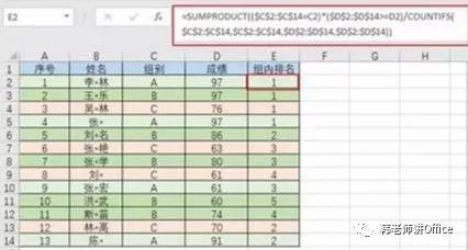 android 多条件排序 sumproduct多条件排序_数组_04