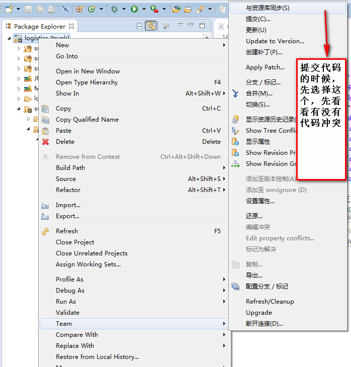 java 掉svn 更新代码 eclipse svn更新代码步骤_上传_02