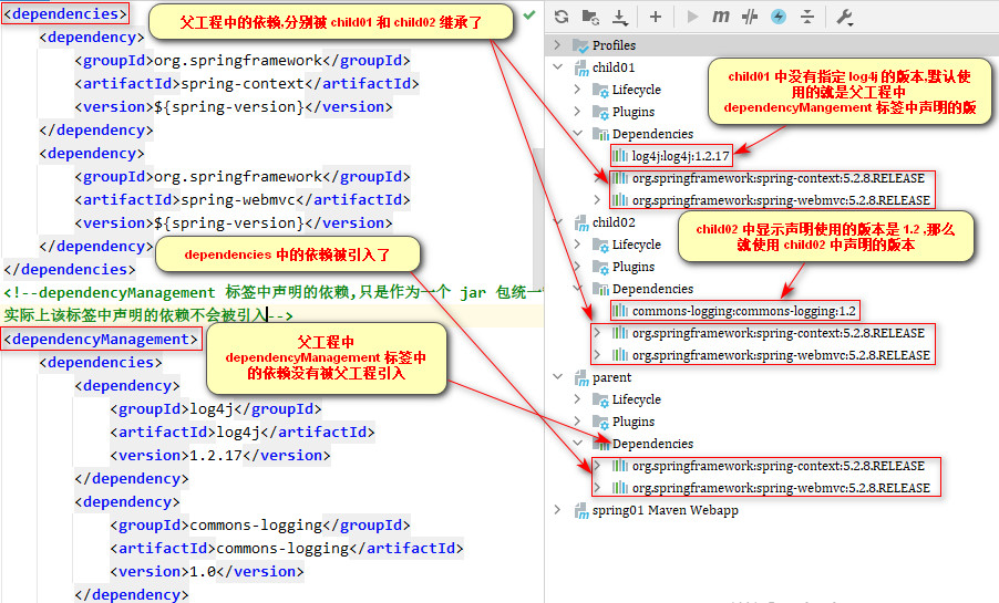 Java Maven 子项目使用jar 包里依赖版本 maven子项目依赖父项目_jar_08