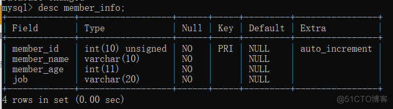 mysql使用步骤 mysql基本使用方法_表名_10