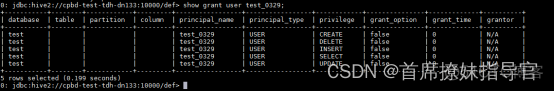 hive给库表赋权限 hive表赋权给用户_大数据_10