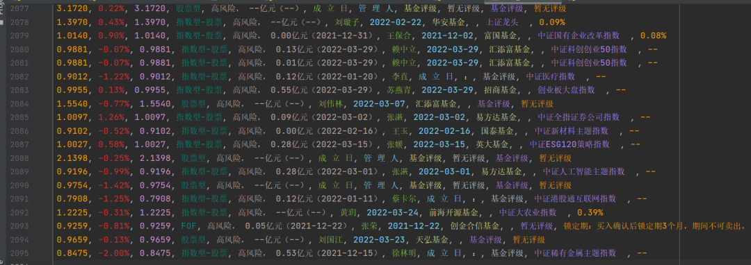 python爬取基金 爬取基金数据_servlet_07