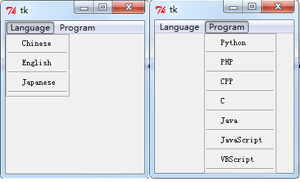 python gui设计 tkinter菜鸟编程 python设计gui菜单_PHP_04