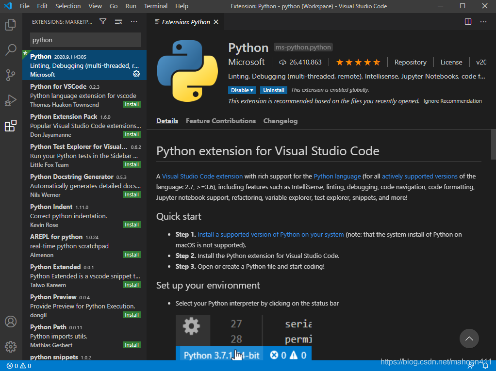 vscode选择python版本 vscode怎么切换python版本_python_19