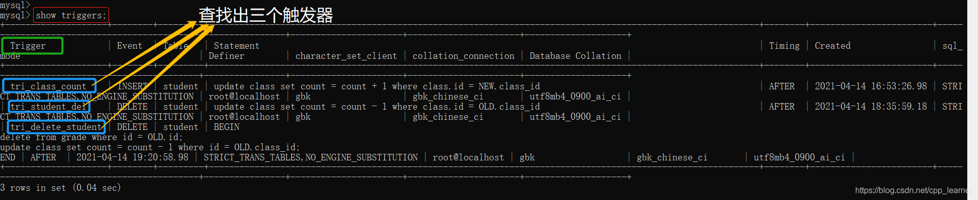 mysql触发器在哪里建 mysql触发器的使用_数据库_12