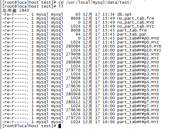 mysql csv mysqlcsv引擎分区_分区表_02